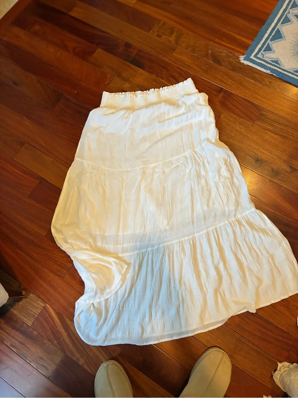 Sanctuary White Tiered Maxi Skirt